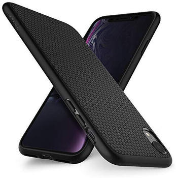 Spigen Liquid Air f&uuml;r iPhone XR H&uuml;lle, 064CS24872 Stylisch Muster Design Handyh&uuml;lle Silikon Schutzh&uuml;lle Case (Schwarz)