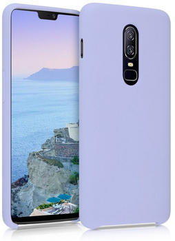 kwmobile OnePlus 6 - Handyhülle gummiert - Handy Case in Pastell Lavendel