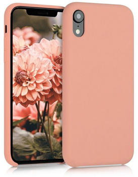 kwmobile Apple iPhone XR - Handyhülle gummiert - Handy Case in Grapefruit Pink
