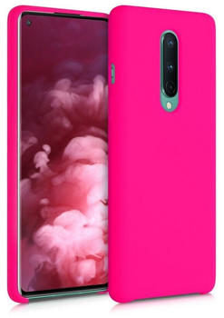 kwmobile OnePlus 8 (2020) - Handyhülle gummiert - Handy Case in Neon Pink