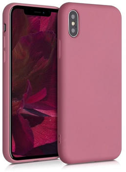 kwmobile Apple iPhone X - Handyhülle Handy Case in Deep Rusty Rose