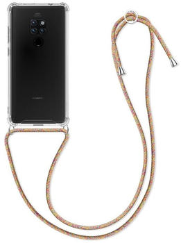kwmobile Huawei Mate 20 - mit Kordel zum Umhängen - Silikon Handy Schutzhülle Mehrfarbig Transparent