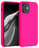kwmobile Apple iPhone 12 Mini - Handyhülle gummiert - Handy Case in Neon Pink
