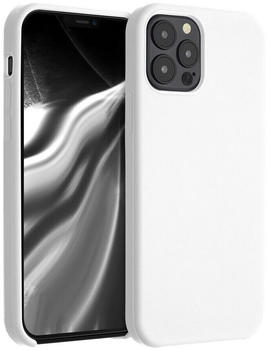 kwmobile Apple iPhone 12/12 Pro - Handyhülle gummiert - Handy Case in Weiß