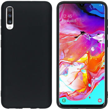 iMoshion Color TPU Hülle Schwarz für Samsung Galaxy A70 Schwarz