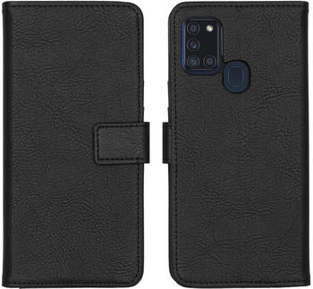 iMoshion Luxuriöse Buchtyp-Hülle für das Samsung Galaxy A21s - Schwarz Schwarz