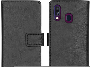 iMoshion Luxus Booktype Hülle Schwarz für das Samsung Galaxy A40 Schwarz