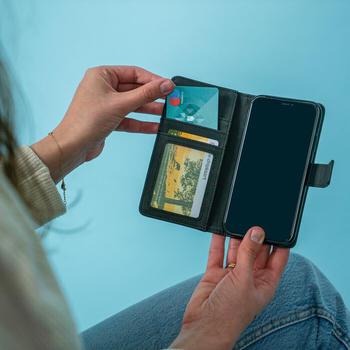 iMoshion Luxus Booktype Hülle Schwarz für das Samsung Galaxy S8 Schwarz
