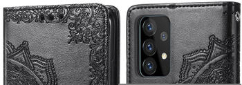iMoshion Mandala Booktype-Hülle für das Samsung Galaxy A52 - Schwarz Schwarz