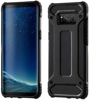 COFI1453 Huawei P8 Lite 2017 Panzerhülle Silikon Schutzhülle Cover Case Schwarz