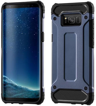 COFI1453 Huawei Y6 2018 Panzerhülle Silikon Schutzhülle Cover Case Blau