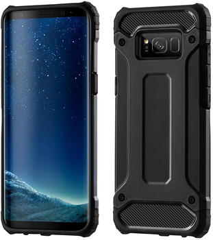 COFI1453 Panzerhülle Bumper Hybrid Armor SchutzHülle kompatibel mit Samsung Galaxy A10 (A105F) in Schwarz