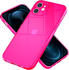 NALIA Klare Neon Handyhülle (iPhone 12), Smartphone Hülle, Pink