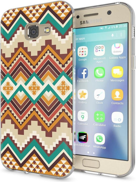 NALIA Handyhülle (Galaxy A5 (2017)), Smartphone Hülle, Mehrfarbig