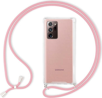 NALIA Handyhülle mit Kette (Galaxy Note 20 Ultra), Smartphone Hülle, Pink