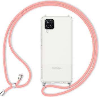 NALIA Handyhülle mit Kette (Galaxy A12), Smartphone Hülle, Pink