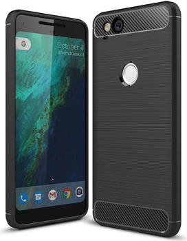 NALIA Handyhülle (Google Pixel 2), Smartphone Hülle, Schwarz