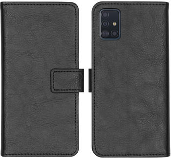 iMoshion Luxuriöse Buchtyp-Hülle Schwarz für Samsung Galaxy A51