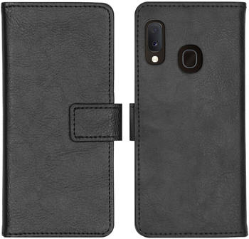 iMoshion Luxus Booktype Hülle Schwarz für das Samsung Galaxy A20e
