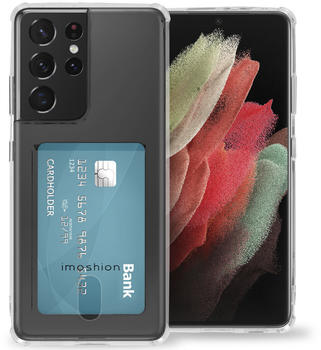 iMoshion Soft Case Back Cover mit Kartenfach für das Samsung Galaxy S21 Ultra - Transparent