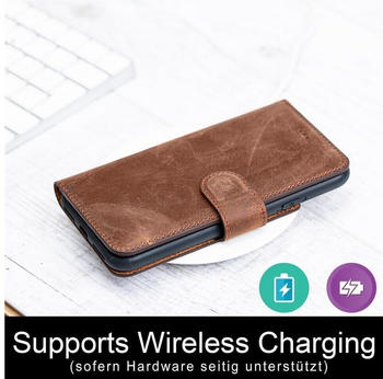 Burkley Vintage Bookstyle Case f&uuml;r Samsung Galaxy S21 Ultra