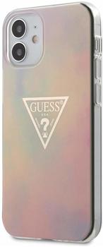 Guess PC/TPU T&D Gold Triangle für Apple iPhone 12 Mini Pink