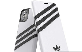 Adidas Booklet Case PU (iPhone 12 Mini) Weiss