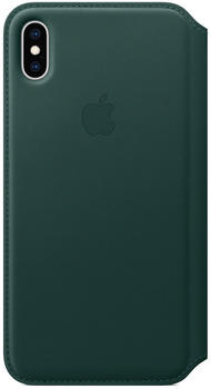 Apple Leder Folio (iPhone Xs Max) Waldgrün