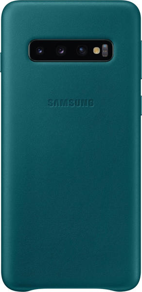 Samsung Leather Backcover (Galaxy S10) grün