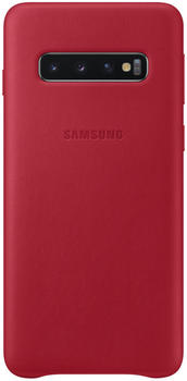 Samsung Leather Backcover (Galaxy S10) rot