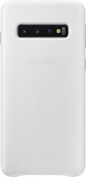 Samsung Leather Backcover (Galaxy S10) weiß
