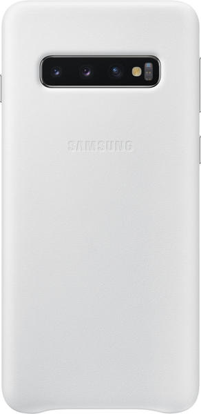 Samsung Leather Backcover (Galaxy S10) weiß