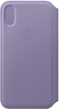 Apple Leder Folio (iPhone Xs) Flieder