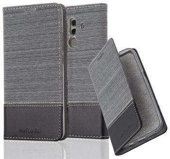 Cadorabo Flip Case für Huawei MATE 10 PRO in GRAU SCHWARZ