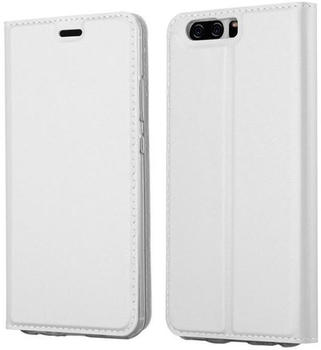 Cadorabo Flip Case für Huawei P10 in CLASSY SILBER