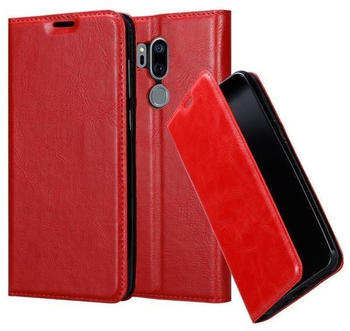 Cadorabo Flip Case für LG G7 ThinQ in APFEL ROT