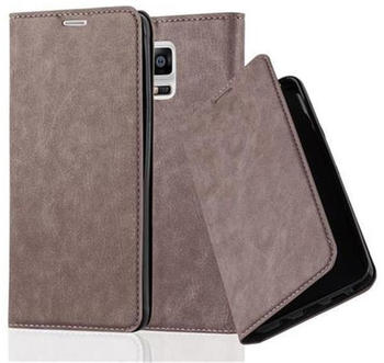 Cadorabo Flip Case für Samsung Galaxy NOTE 4 in KAFFEE BRAUN