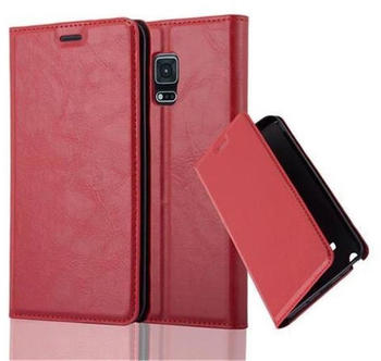Cadorabo Flip Case für Samsung Galaxy NOTE EDGE in APFEL ROT