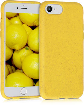 kalibri Apple iPhone 7 / 8 Hülle - Nachhaltige Handyhülle aus Stroh und Silikon für Apple iPhone 7 / 8 - Gelb