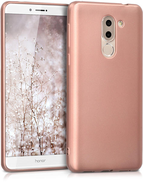kwmobile Huawei Honor 6X / GR5 2017 / Mate 9 Lite Hülle - Handyhülle für Huawei Honor 6X / GR5 2017 / Mate 9 Lite - Handy Case in Metallic Rosegold