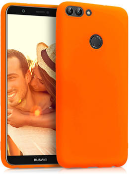 kwmobile Huawei Enjoy 7S / P Smart Hülle - Handyhülle für Huawei Enjoy 7S / P Smart - Handy Case in Neon Orange