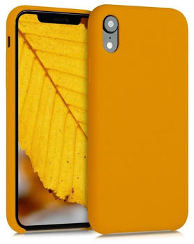 kwmobile Apple iPhone XR - Handyhülle gummiert - Handy Case in Apricot