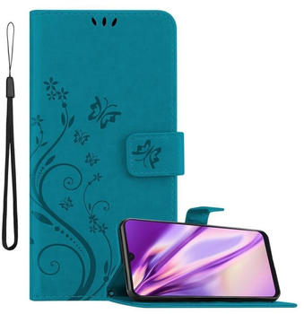 Cadorabo Hülle für Samsung Galaxy A50 in FLORAL BLAU