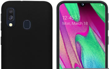 iMoshion Color TPU Hülle Schwarz für Samsung Galaxy A40 Schwarz