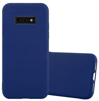 Cadorabo Hülle für Samsung Galaxy S10e in CANDY DUNKEL BLAU - Handyhülle aus flexiblem TPU Silikon - Silikonhülle Schutzhülle Ultra Slim Soft Back Cover Case Bumper