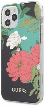 Guess PC/TPU Flower N.1 für Apple iPhone 12/12 Pro Black