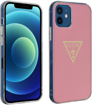 Guess Hard Case Metallic Triangle für Apple iPhone 12 mini - pink (GUHCP12SPCUMPTPI)