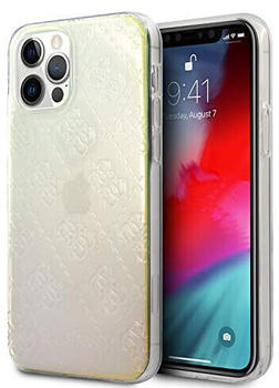 Guess 3D Raised Case für Apple iPhone 12, 12 Pro - clear (GUHCP12M3D4GIRBL)
