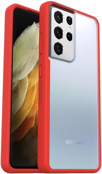 OtterBox React (Galaxy S21 Ultra), Smartphone Hülle, Rot, Transparent