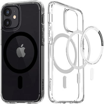 Spigen Schutzhülle Ultra Hybrid Mag MagSafe iPhone 12 / 12 Pro transparent/schwarz